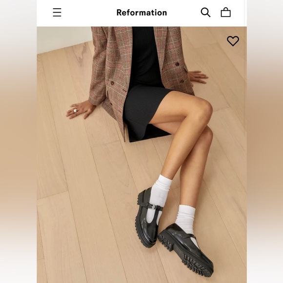 NWOT Reformation Abalonia Chunky Maryjane in White, size 6 - Picture 5 of 11